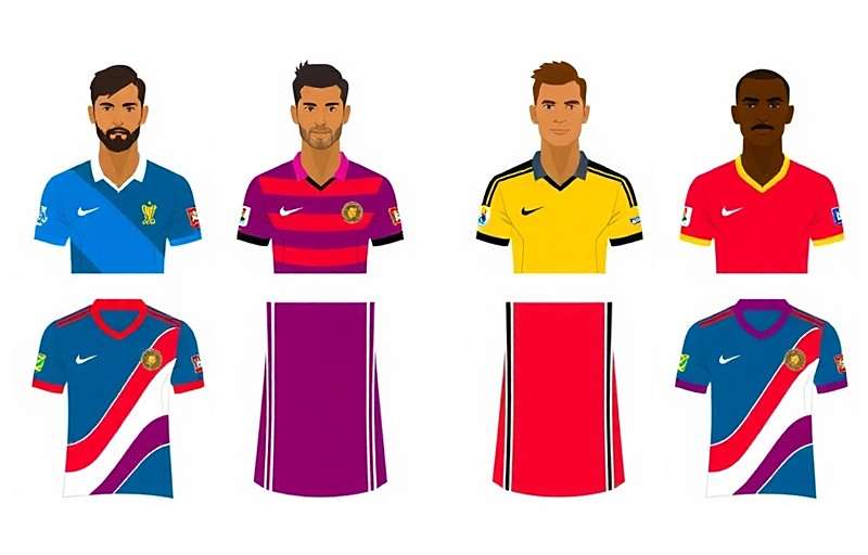 Hyderabad Football Heroes regional team jerseys from different Indian states